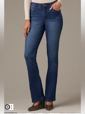 Wit & Wisdom Stretch Blue Jeans Size 8 Brittany High Rise Baby Boot Cut